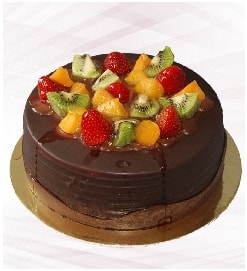 Hasbahçe 2-3 Kişilik Karışık Meyveli Kutlama Pastası