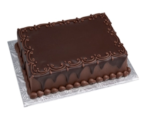 Şık ve Sade Tasarımlı 90 Kişilik Çikolatalı Pasta